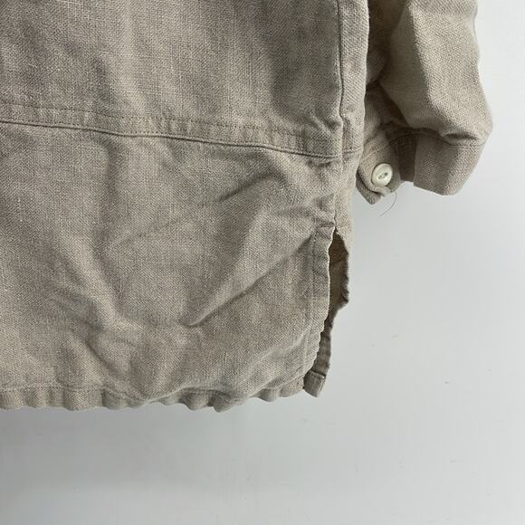 Vintage L. L. Bean 100% linen button up long sleeves unlined light weight jacket - Picture 8 of 8